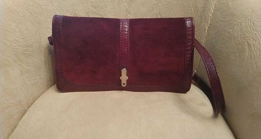 Torebka bordowa, antyk