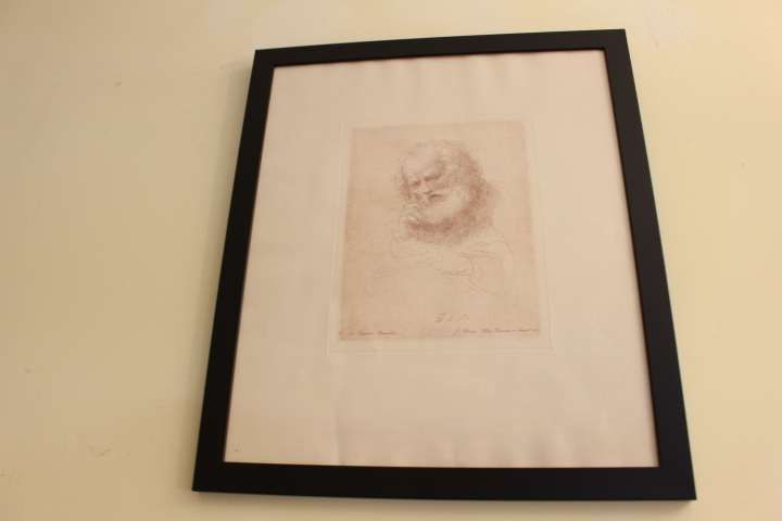 Gravura de J. Bastos Silva 1958 retrato Domingos Sequeira