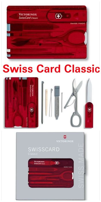 Victorinox SwissCard Classic 0.7100.Т Lite 0.7300.Т Nailcare 0.7240.T