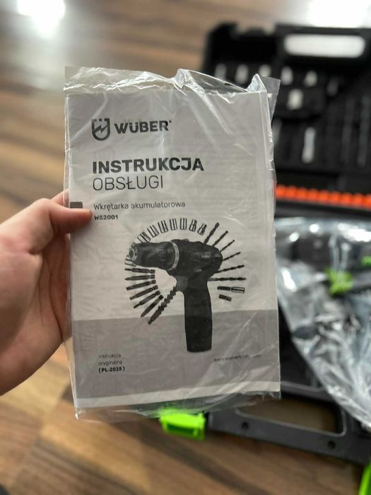 Wkrętarka Akumulatorowa 18V 2xAKU Walizka Bity Wiertła ZESTAW NOWA