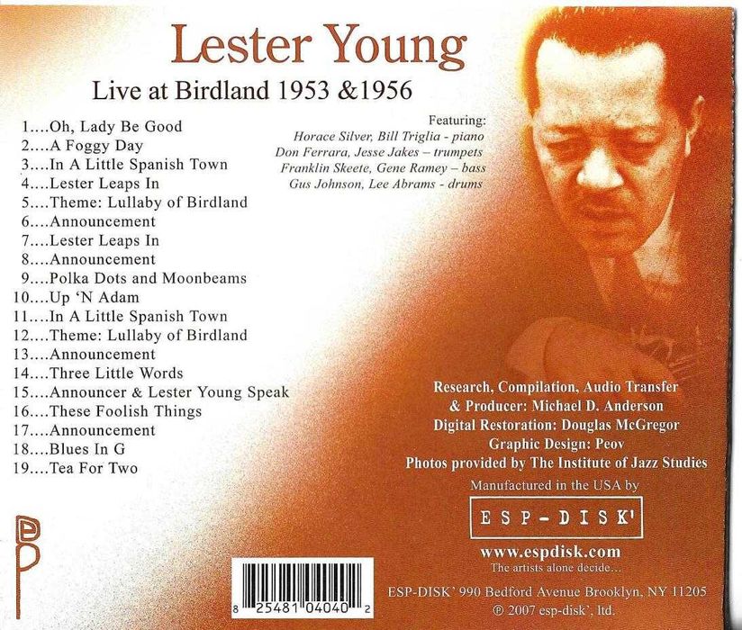 Lester Young - Live at Birdland 1953 & 1956