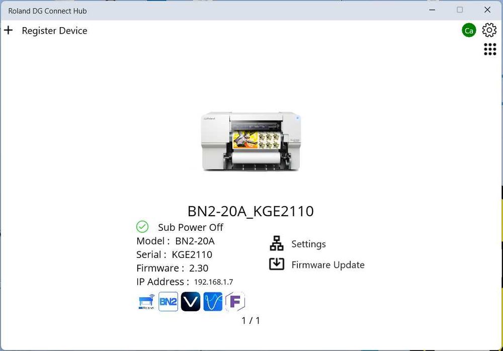 Plotter Roland BN2-20A - Impressão e Corte