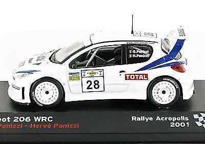 Peugeot 206 WRC Rallye Acropolis 2001 Ixo 1/43 novo em caixa