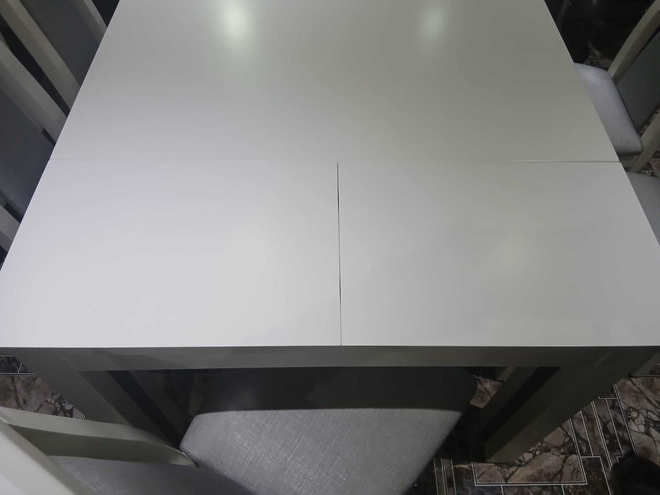 Mesa jantar lacado branco