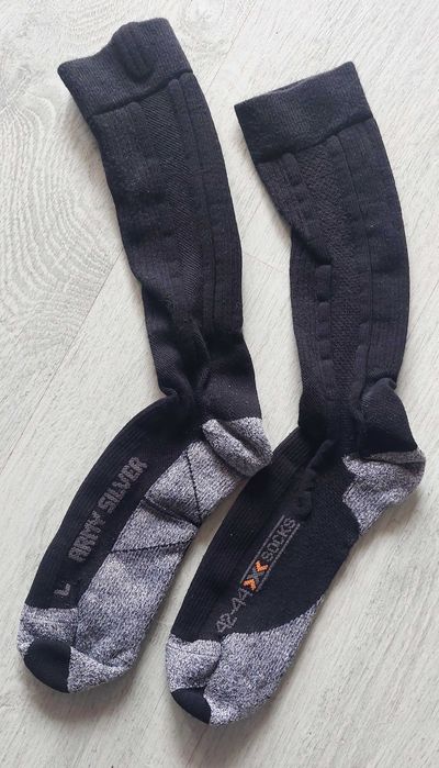 Skarpetki X Bionic Army Silver 42-44, merino.