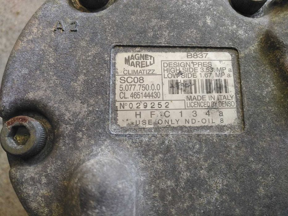 Compressor de AC Lancia Y 1.2i 16 Válvulas a Gasolina de 1997