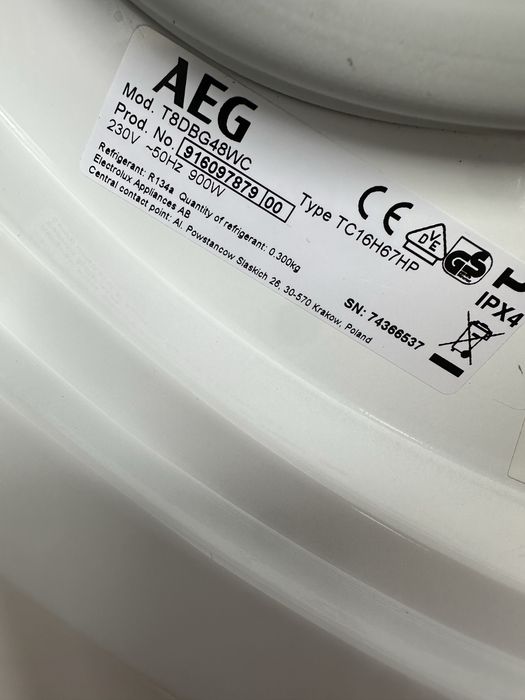 Сушильна машина AEG 8000 Series AbsoluteCare – 8 кг Mod. T8DBG48WC