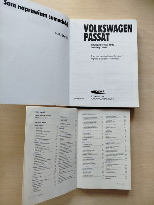 H.R.Etzold Volkswagen Passat Instrukcja obsługi Passat