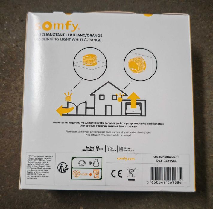 SOMFY – lampa ostrzegawcza Led brama garaż