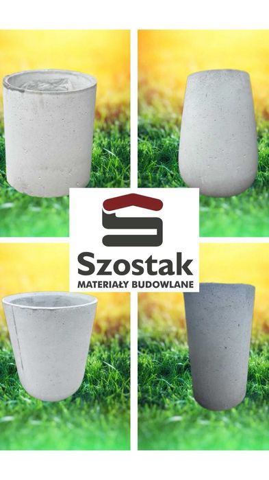 Donica okrągła betonowa z betonu architektonicznego różne wymiary