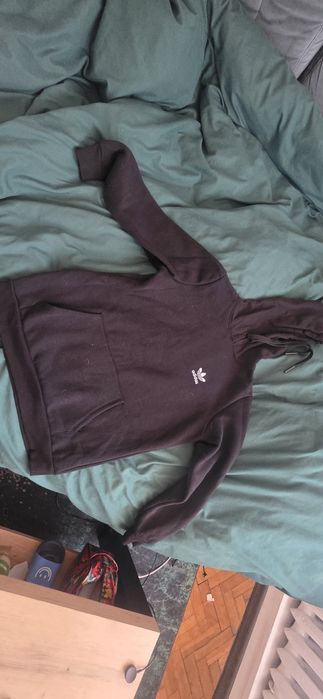 Bluza z kapturem replika adidas M czarny