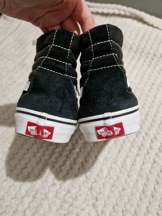 Высокие чёрные кеды ванс vans sk8 high 38-39 р 24,5 см