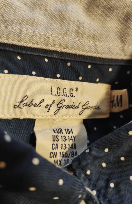 Camisa Azul H&M Algodão