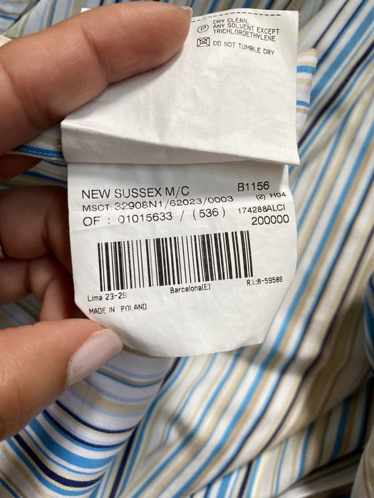 Camisa de riscas Original Burberry London - tamanho L / 4