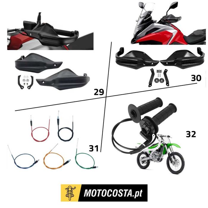 Guiadores e Punhos Moto - Cafe Racer, Chopper, Bobber - MOTOCOSTA