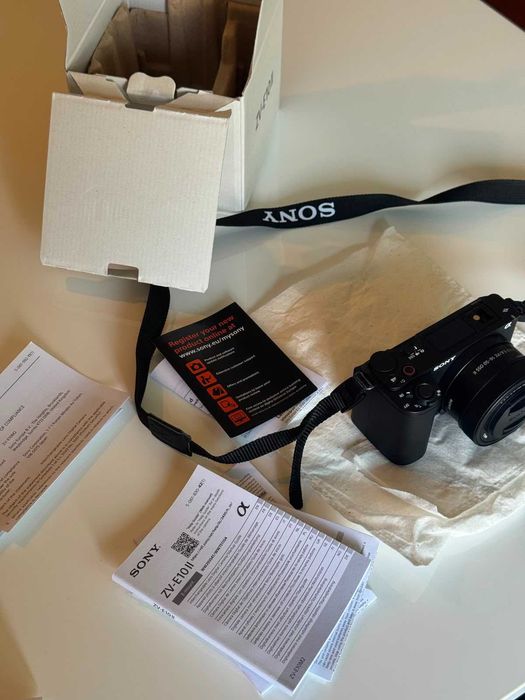 Sony ZV-E10 II + 16-50mm, Praticamente Nova + Cartão 128GB