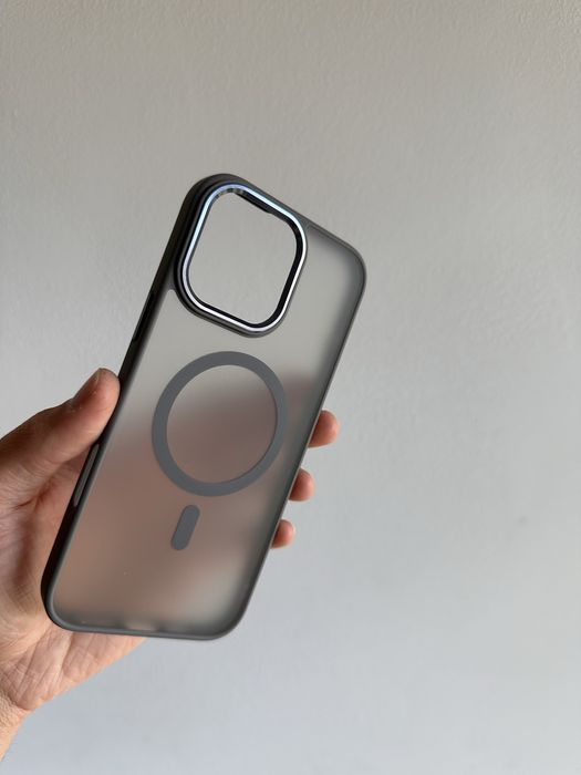 Etui Matowe MagSafe titan + szkło hartowane do IPHONE 16 PRO MAX