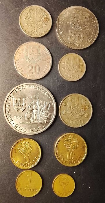 Portugal Escudo, 10 Moedas