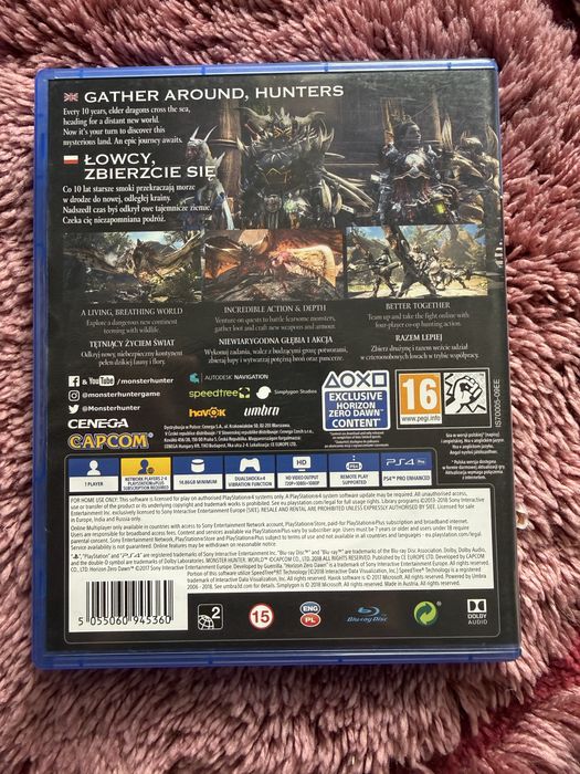 Monster hunter world ps4
