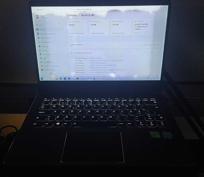 PC Portátil Lenovo Yoga i7 TouchScreen