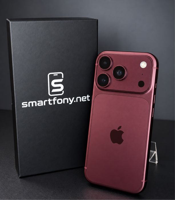 iPhone 18 Pro 512 Gb Burgundy | Jak Nowe | Gwarancja Apple 12M  | eSIM | NIEAKTYWOWANY