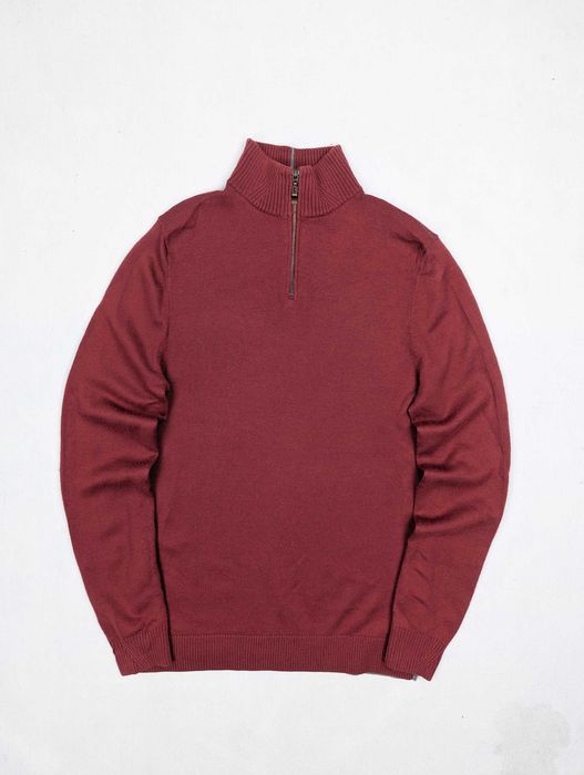 White stuff  Ciepły sweter 100% wełna merynosa merino L half zip