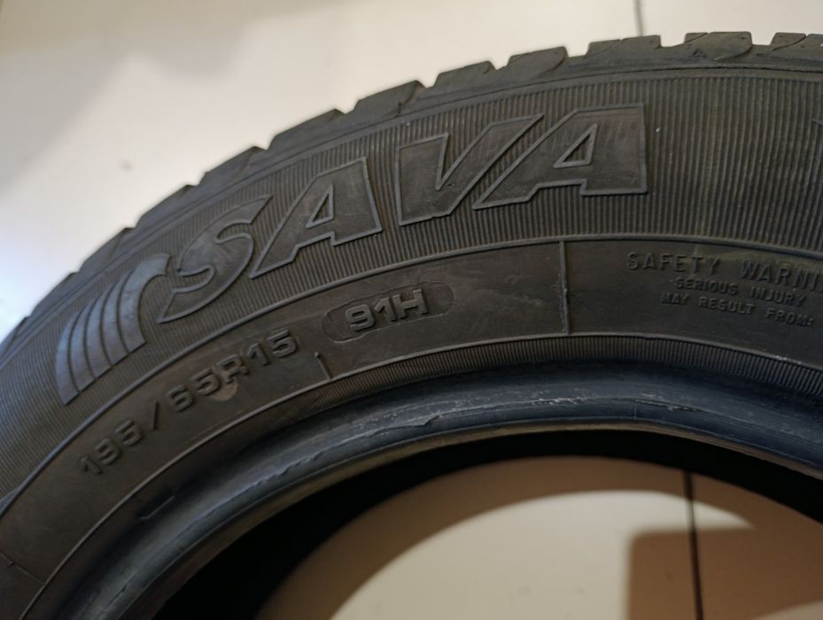 Пара шин (2шт) б/у 195/65R15 91H Sava Intensa HP