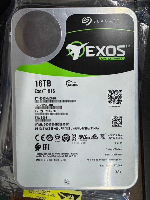seagate exos 16tb - купити комплектуючі для ПК - Ціна на OLX.ua