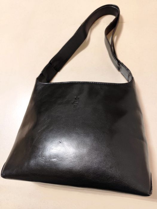 Mala Preta em Pele Genuína - M. Bello's (Nova)