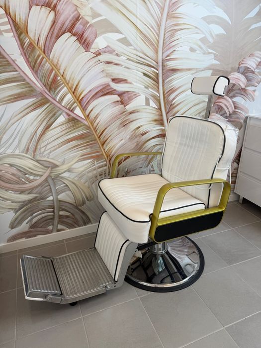 Lavatório de cabeleireiro e cadeira marquesa