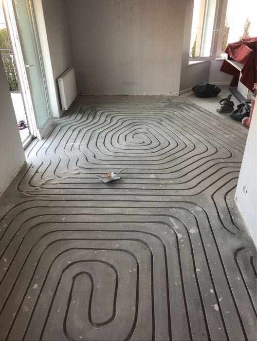 Frezowanie pod ogrzewanie podłogowe, ogrzewanie frezowane