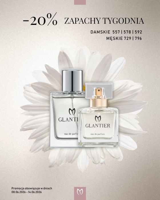 Perfumy standard  Glantier damskie/męskie  600 767 557 578 592  729 796