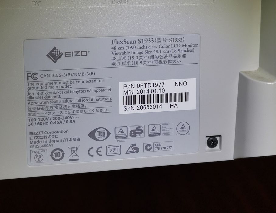 Monitor Eizo 19" LCD. Óptimas condições