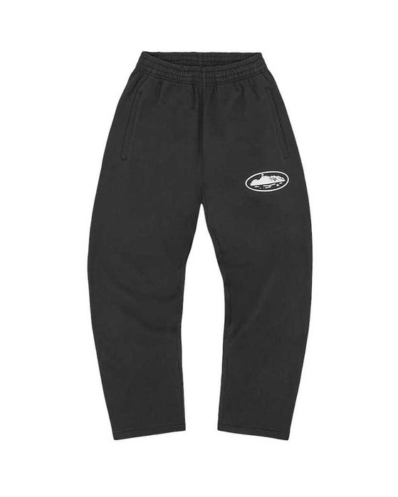 Штани Corteiz RTW Island Puff Print Open Hem Joggers Black: 3 990
