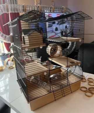 DUŻA Klatka dla chomika myszki gryzonia