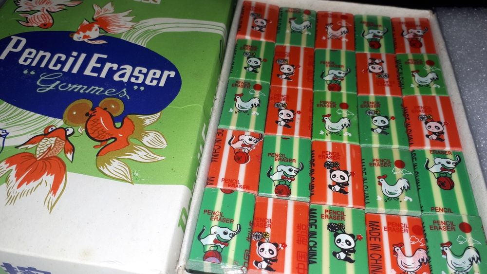 Stara gumka chińska prl gumki chińskie PRL