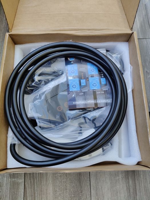 FEYREE 32A 7kW Type 1 Wi-Fi друга версія  зарядка для електромобіля J1772 Type 1 | Регулювання 6-32A | Таймер | IP66 | Кабель 5м