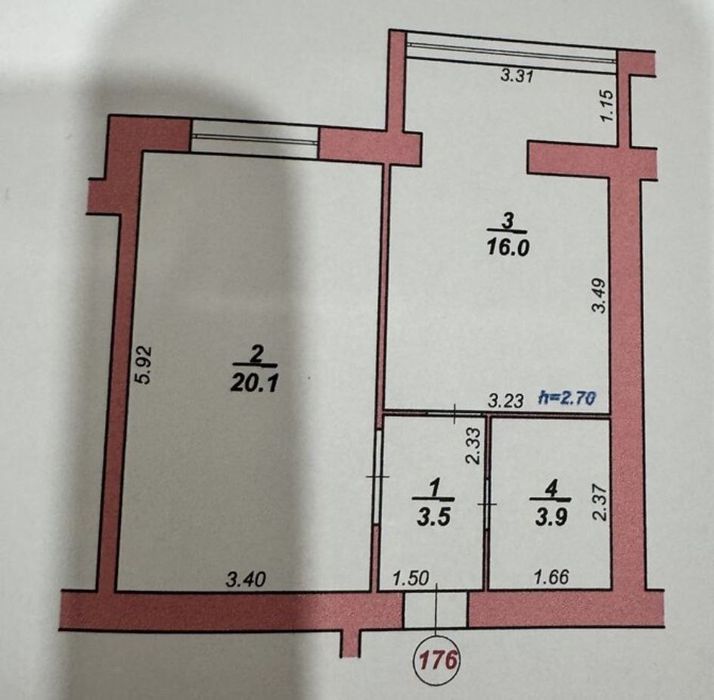 Продаж 1 кімнатної квартири Раково вул Майборського