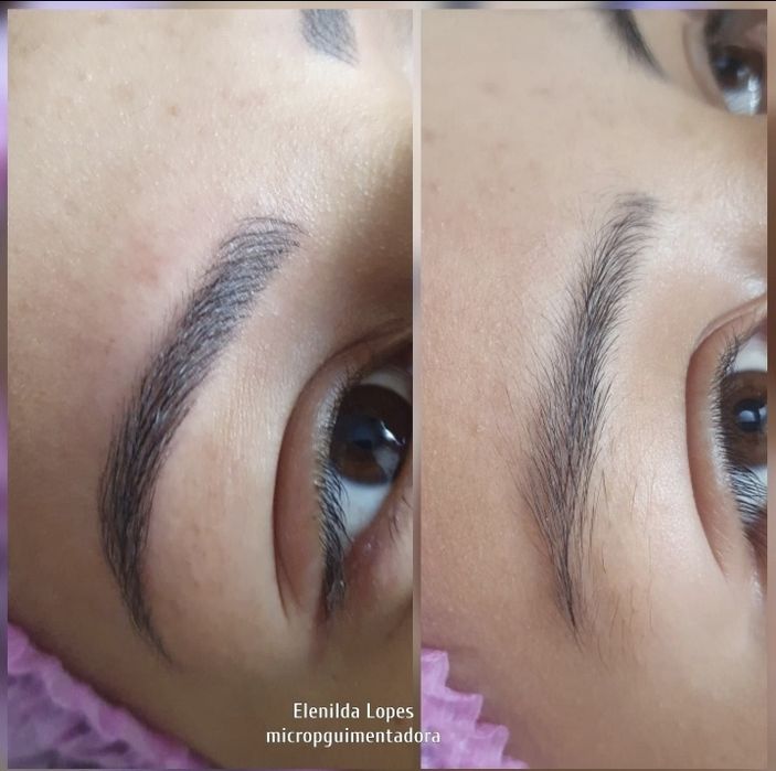 Correção das  sobrancelhas com falhas , super natura l .