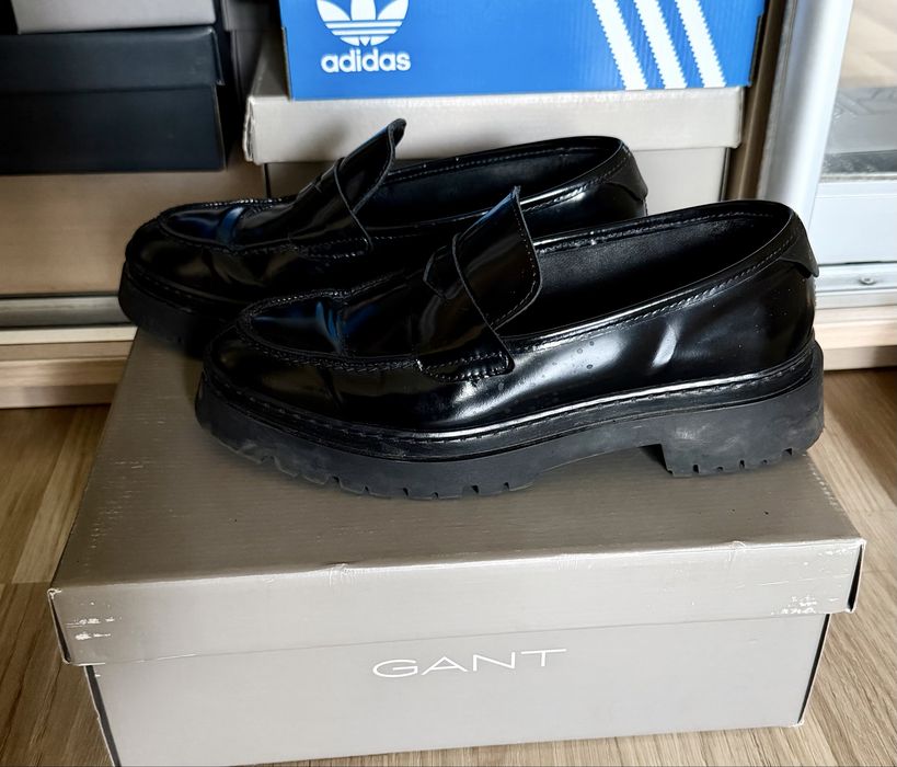 Лофери жіночі gant натуральна лакована шкіра