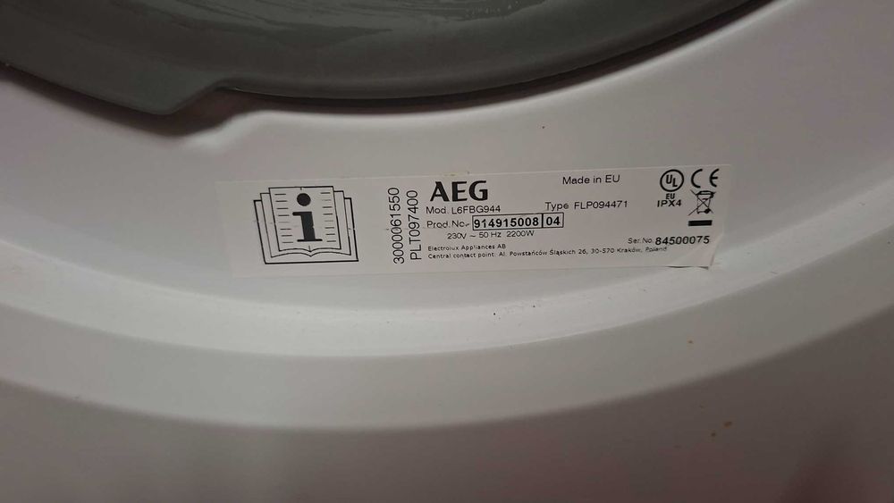 Máquina lavar roupa AEG 6000 Series Lavamat