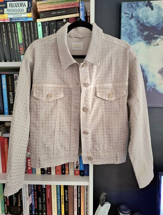Dishe kurtka jeansowa z dżetami L/XL, nowa