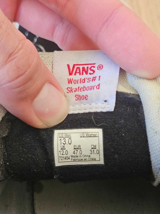 Vans old school preto cano alto 47