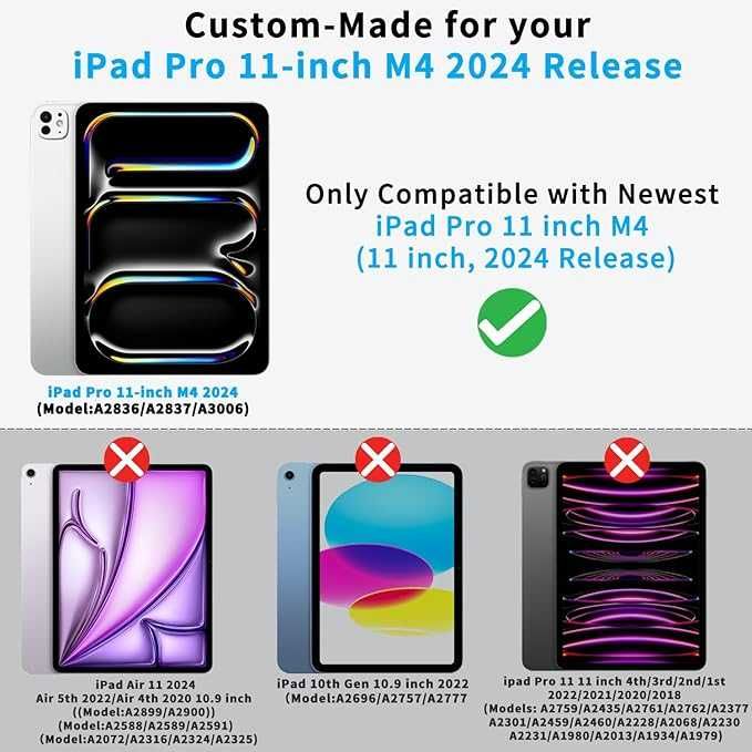 Etui iPad Pro 11 M4 2024 Patamiyar + Uchwyt na Pencil Zielone