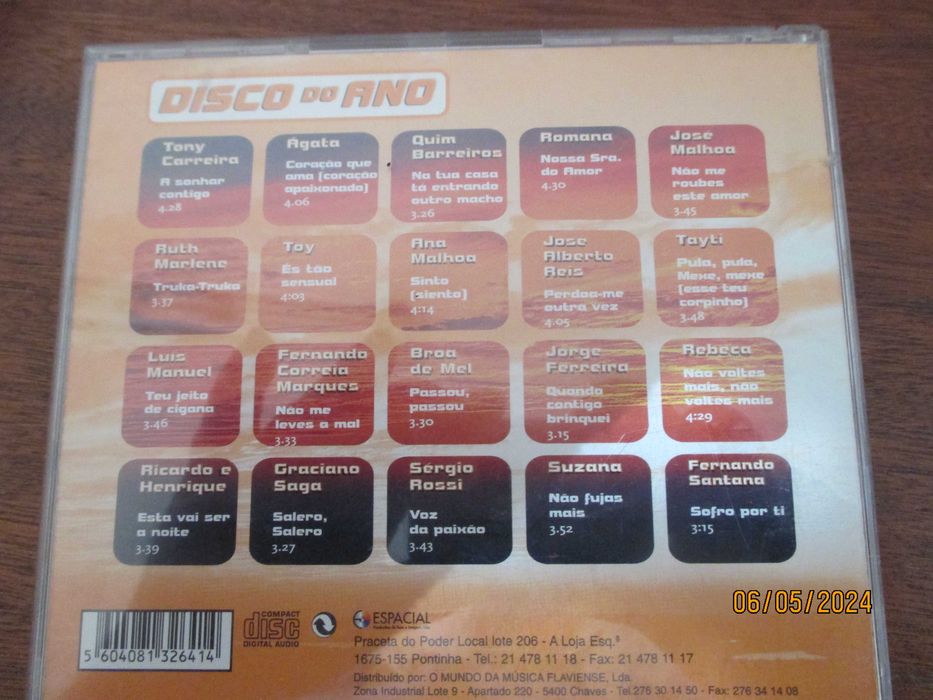 3 cd's - Portugal mix vol. 3 - Portugal em festa - Disco do ano