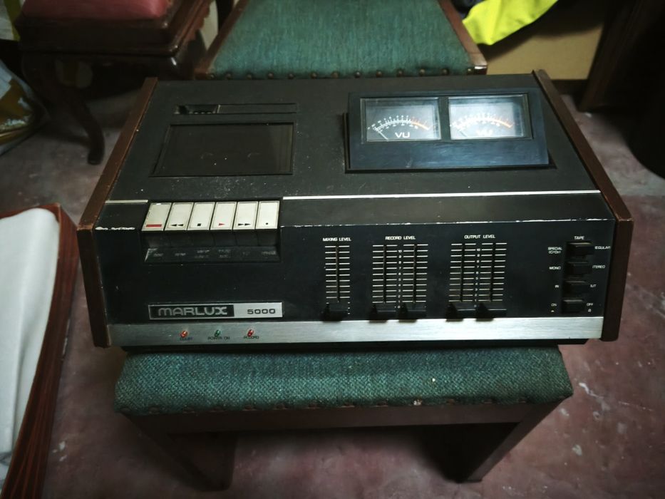 Leitor gravador cassetes vintage