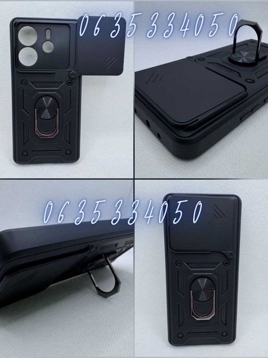 Противоударный чехол для Xiaomi Note 14 4G Euro бампер с кольцом