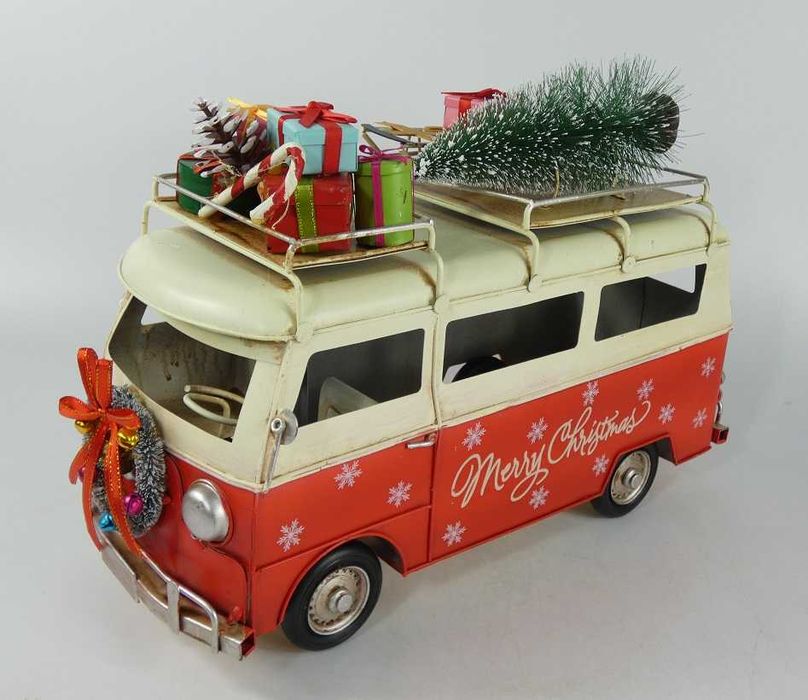 Metal samochód RETRO auto VW OGÓREK pojazd prezent BOŻE NARODZENIE 37c