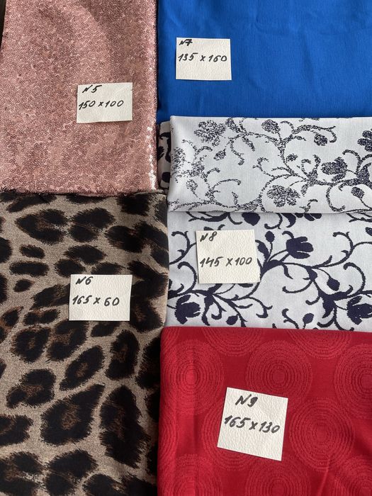 Отрезы тканей  ,лен ,джерси ,жаккард