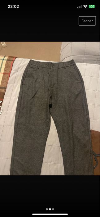 Calças tipo fato Bershka Carrot Fit
